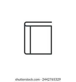 Book icon, book 1 vector illustration