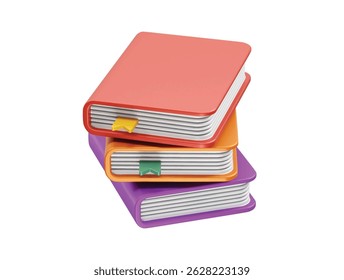  Book icon 3d illustration render