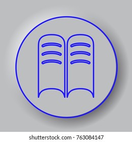 book icon 3d, for Internet icon and application icon. Vector eps 10.