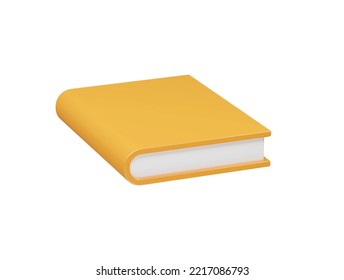 Book icon 3d render illustration