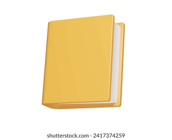  Book icon 3d render illustration