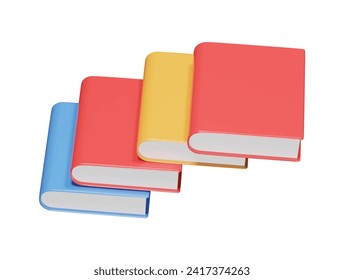  Book icon 3d render illustration