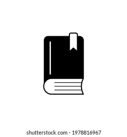 The book icon is arranged in a thin line style and is black. with a simple style.