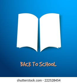 Book icon. Back to school