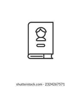 Icono de libro. Icono de libro negro aislado en fondo blanco. Vector