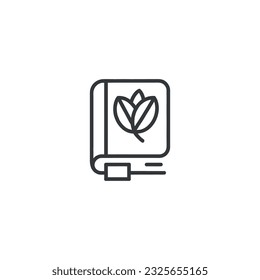 Book icon. Black book icon isolated on white background. Vector