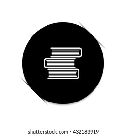Book icon   black vector icon