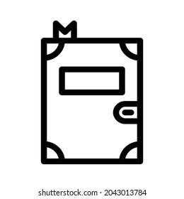 Book Icon – Black and White
