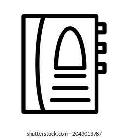 Book Icon – Black and White