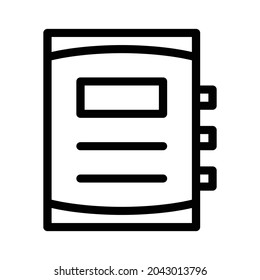 Icono del libro - Blanco y negro