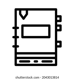 Icono del libro - Blanco y negro