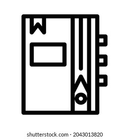Book Icon – Black and White