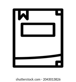 Book Icon – Black and White
