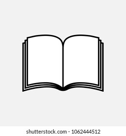 Book Icon Black White Isolated Icon Stock Vector Royalty Free Shutterstock