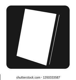 Book icon with black and white vector 