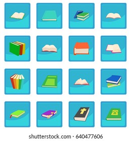 Book icon blue app for any design vector illustration
