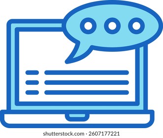 Book Icon Blue Vector Illustration