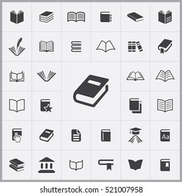 Book Icon. Books Icons Universal Set For Web And Mobile