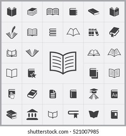 book icon. books icons universal set for web and mobile