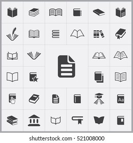 book icon. books icons universal set for web and mobile