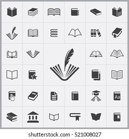 book icon. books icons universal set for web and mobile