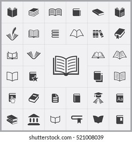 book icon. books icons universal set for web and mobile