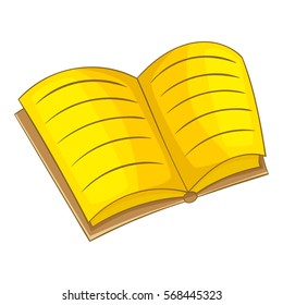 Book icon. Cartoon illustration of book vector icon for web