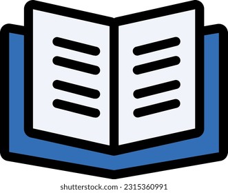 The book icon is a classic symbol for knowledge, education, and learning, widely used for academic or book-related websites and apps.