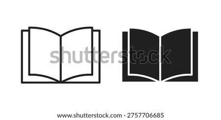 Book icon collection with multiple styles. EPS10