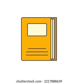 book icon in color, isolated on white background 