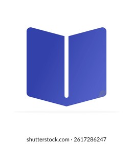 book icon, colored flat vector. modern and minimalist design.