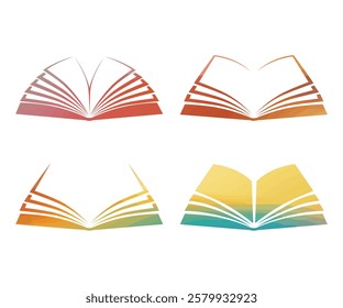 book icon coloured for infographic designing