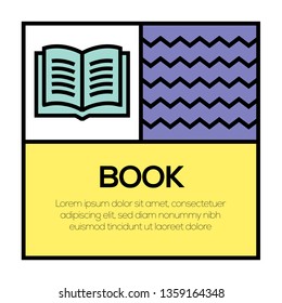 BOOK ICON CONCEPT