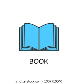 Book icon. Book concept symbol design. Stock - Vector illustration can be used for web