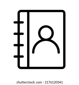 Book icon. contact sign. vector illustration
