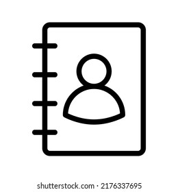 Book icon. contact sign. vector illustration