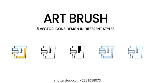 Diseño de iconos de libro en cinco estilos con pulsación editable. Línea, Sólido, Línea plana, Color de tono Duo y Línea de degradado de color. Adecuado para diseño de páginas Web, aplicaciones móviles, UI, UX y GUI.