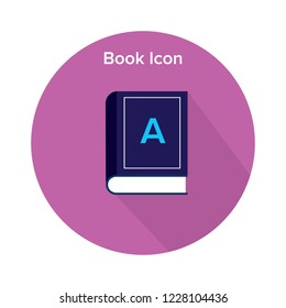 book icon design . flat . symbol