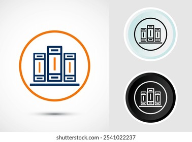 Book Icon Design Illustration, Book Icon For Apps and Websites