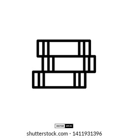 book icon, design inspiration vector template for education web design or mobile app