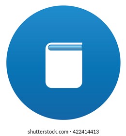 Book icon design on blue background,vector