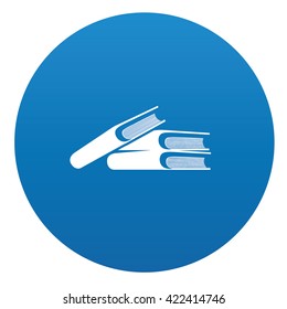 Book icon design on blue background,vector