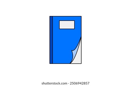 Book Icon Design With Slightly Opened