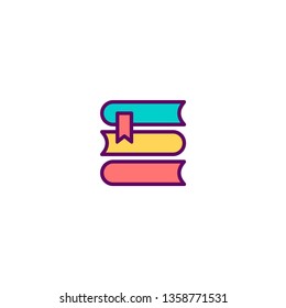 Book icon design. Stationery icon vector illustration