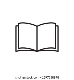 book icon design template, outlined style