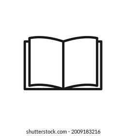 Book icon design template, Vector Illustration. Color editable