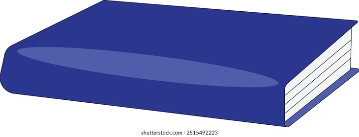 Book icon design template vector, blue text book illustration