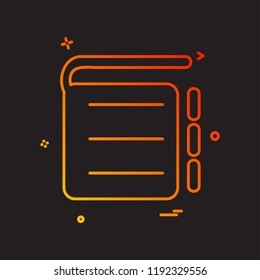 Book icon design vector
