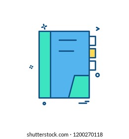 Book icon design vector