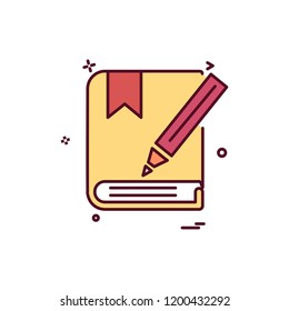 Book icon design vector